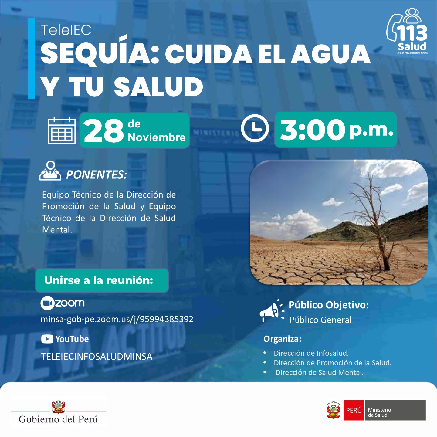 "SEQUÍA: CUIDA EL AGUA Y TU SALUD”