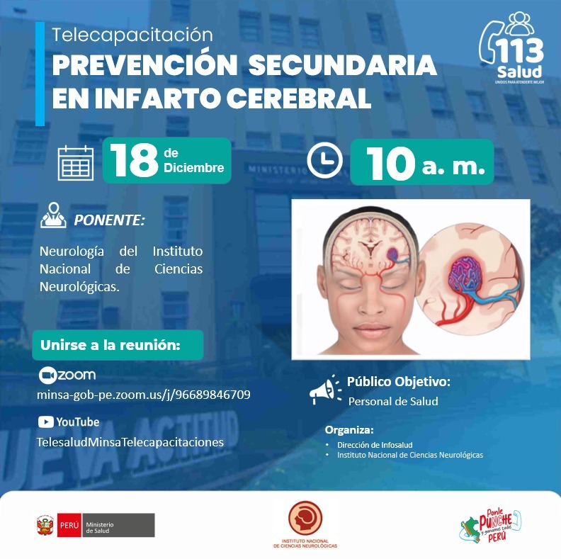 "PREVENCIÓN SECUNDARIA EN INFARTO CEREBRAL"