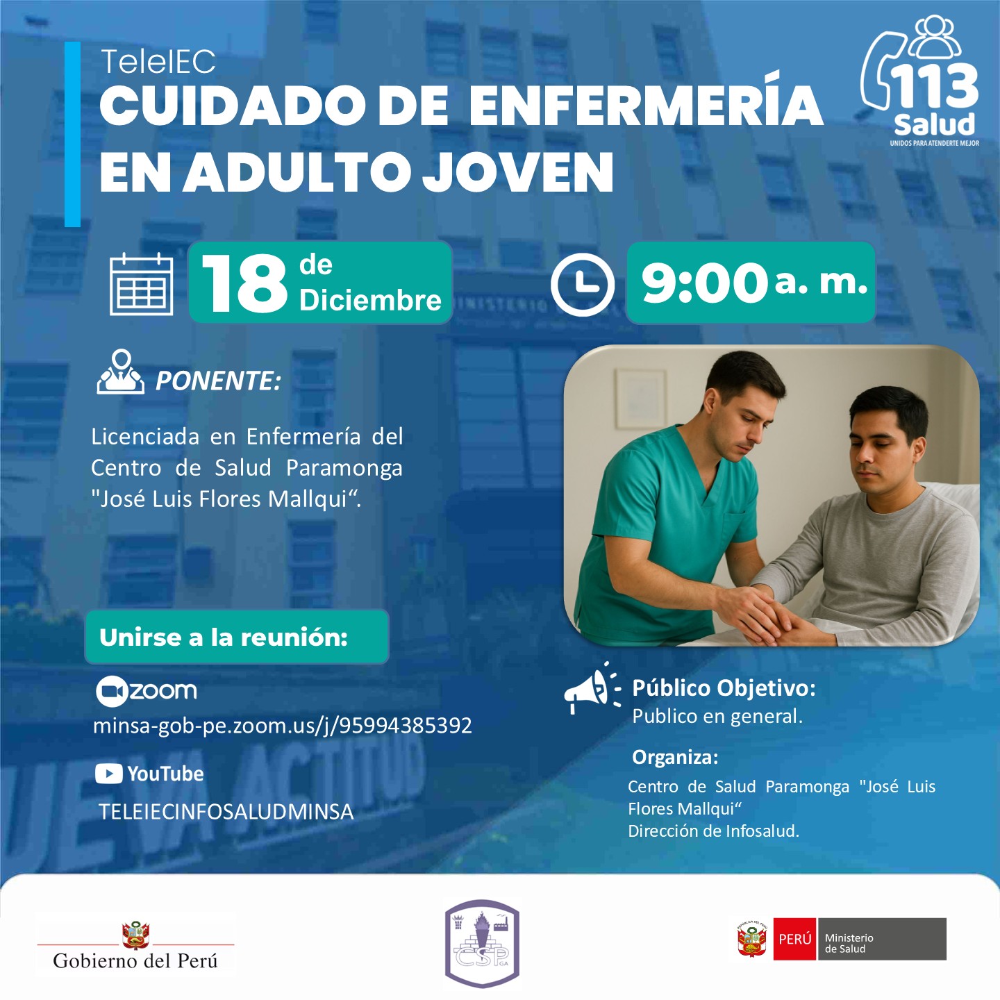"CUIDADO DE ENFERMERÍA EN ADULTO JOVEN"